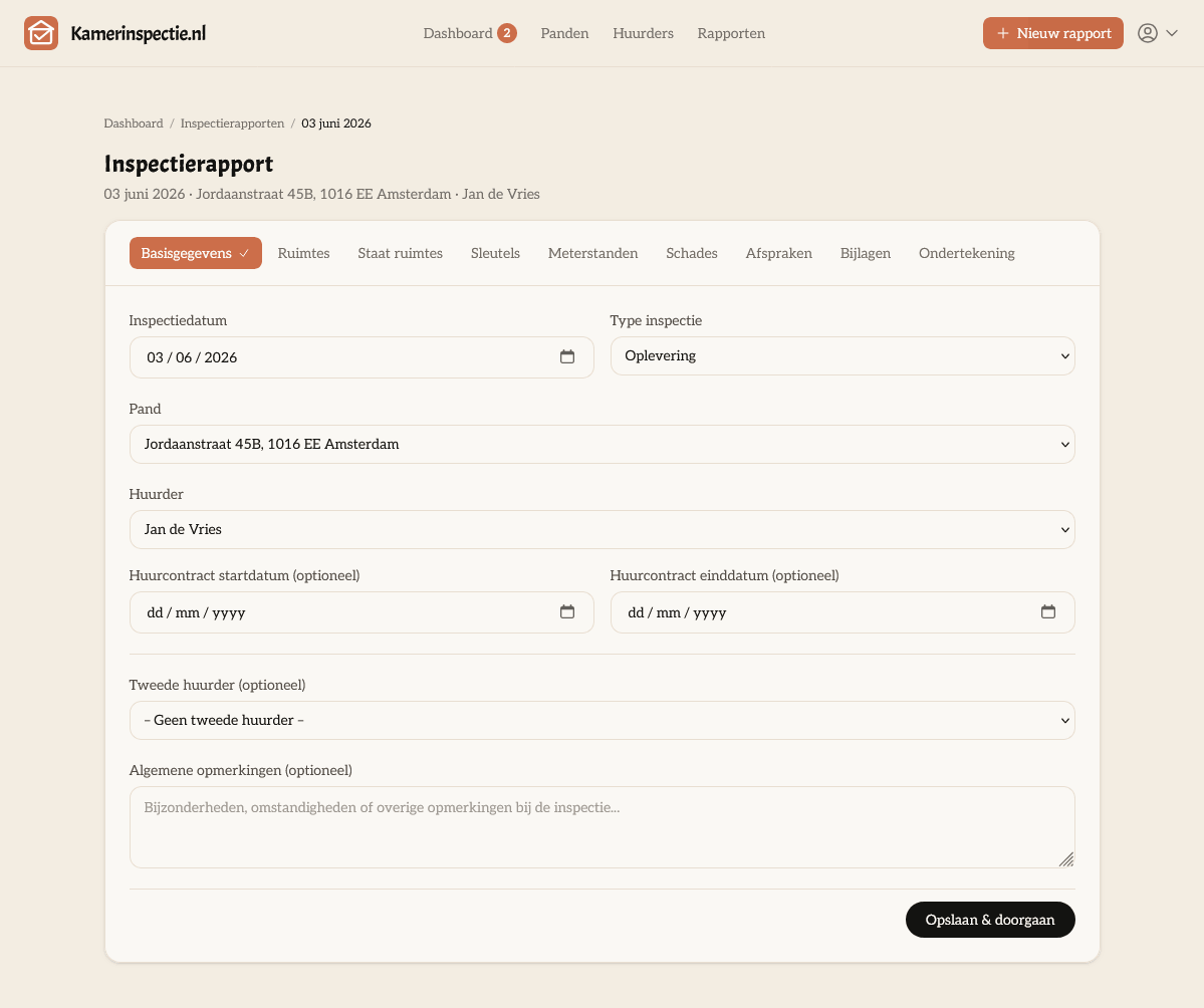 Voeg panden & huurders toe